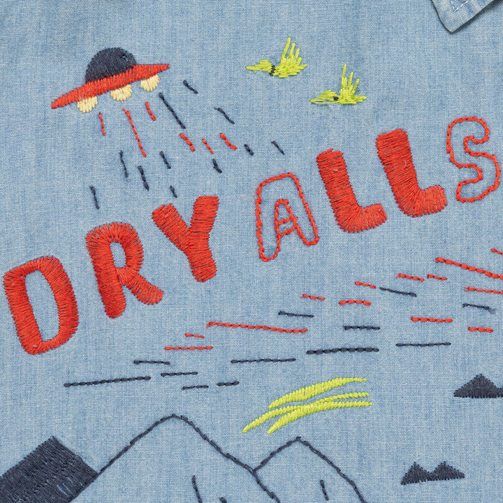 Embroidered Chambray Shirt