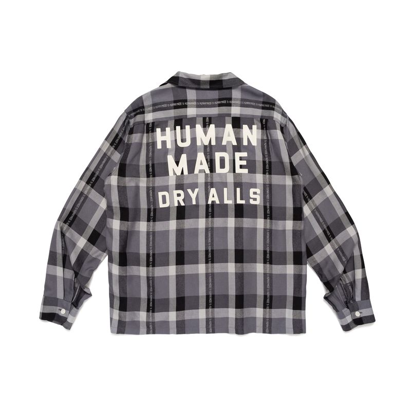 Open Collar Check Shirt