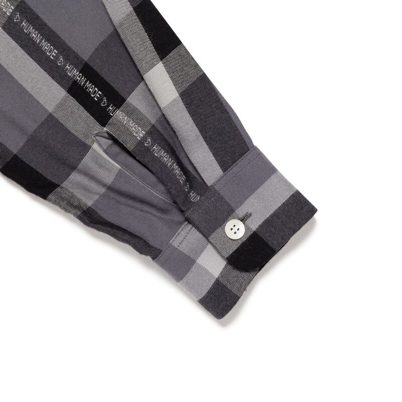 Open Collar Check Shirt