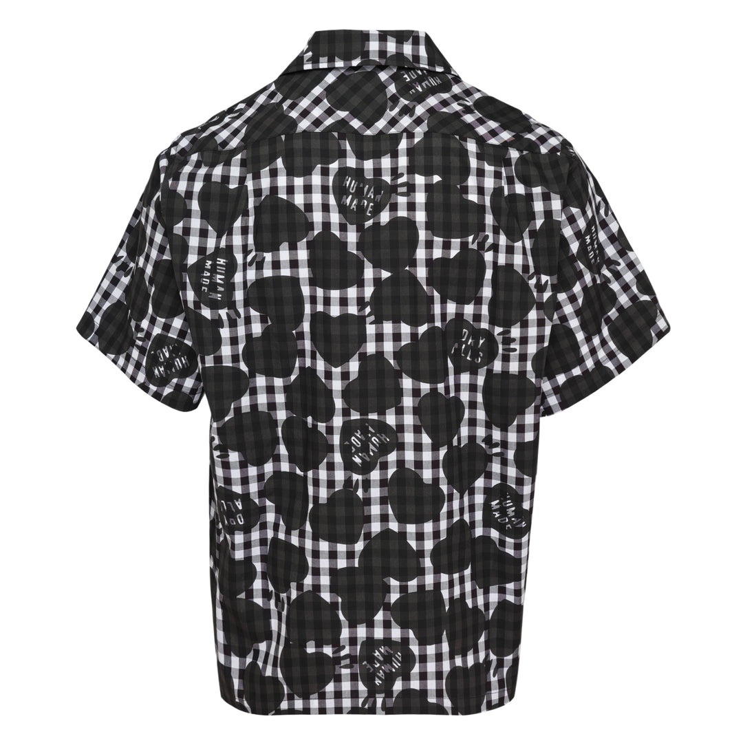 Heart Gingham Check Short Sleeve Shirt