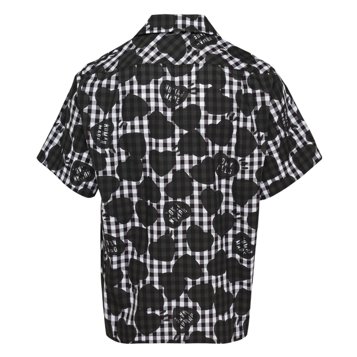 Heart Gingham Check Short Sleeve Shirt