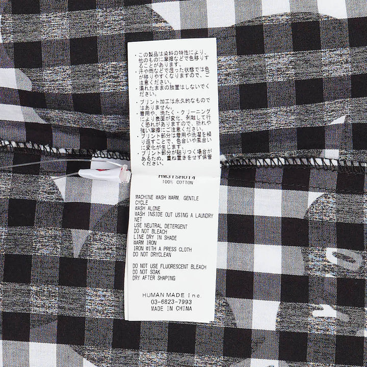 Heart Gingham Check Short Sleeve Shirt