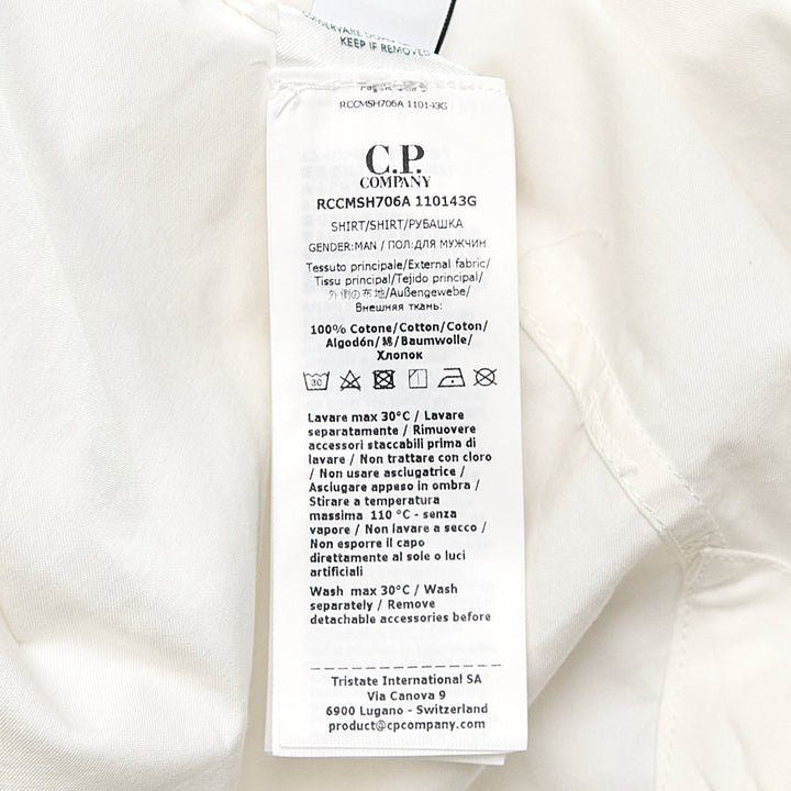 C.P. Company Organic Gabardine Long Sleeve Shirt – Available at Club 21, Official Retailer in Singapore, Malaysia & Thailand with Global Shipping Online