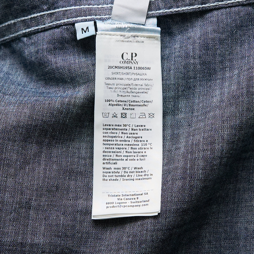 C.P. Company Long Sleeve Chambray Shirt – Available at Club 21, Official Retailer in Singapore, Malaysia & Thailand with Global Shipping Online