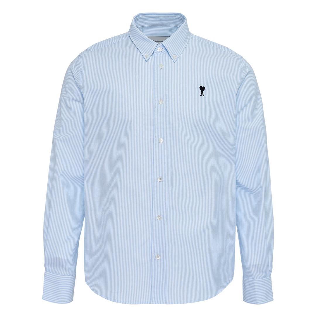 Long Sleeve Contrasted Button Shirt