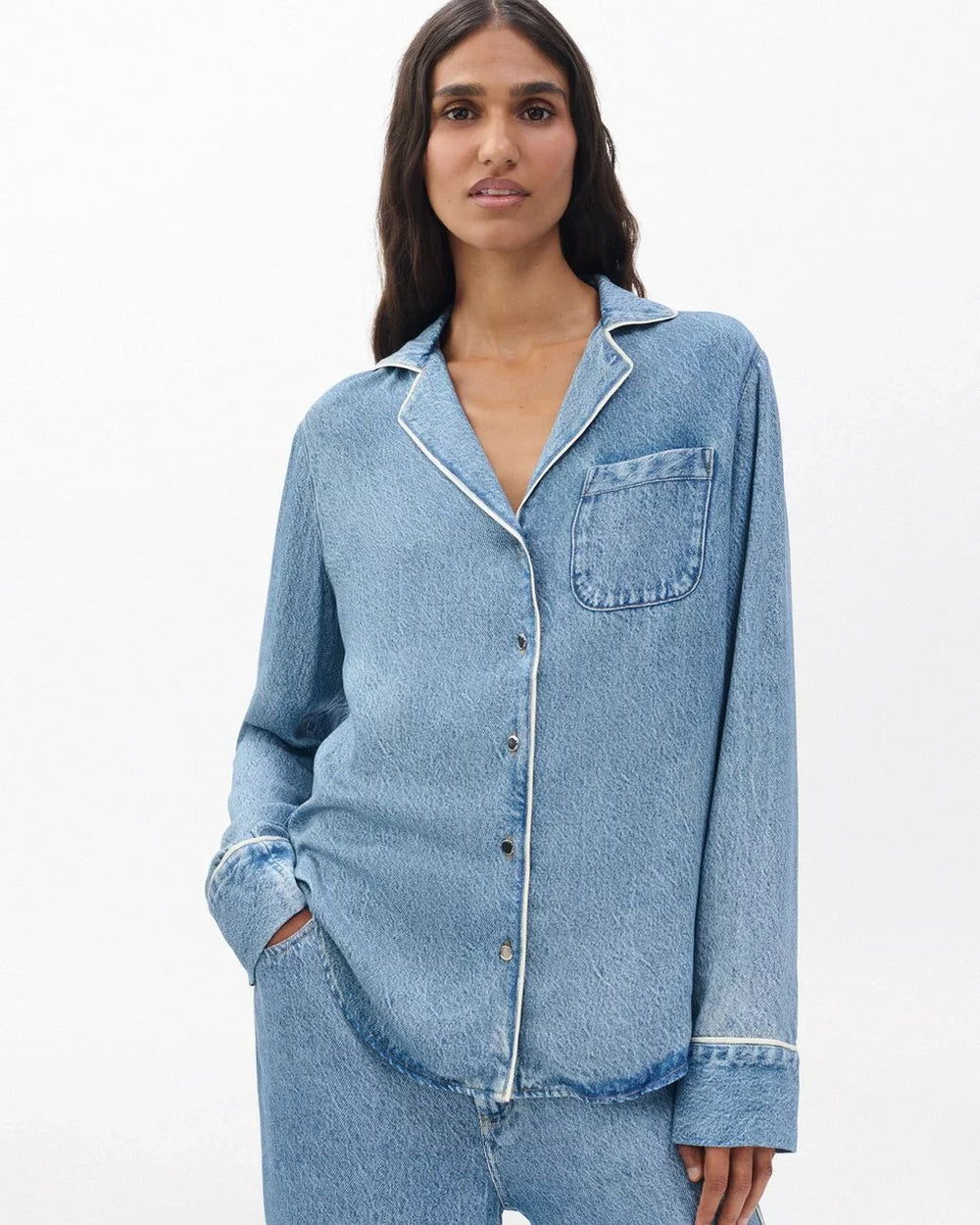 rag & bone Miramar Slink Long Sleeve Lounge Shirt - view 2