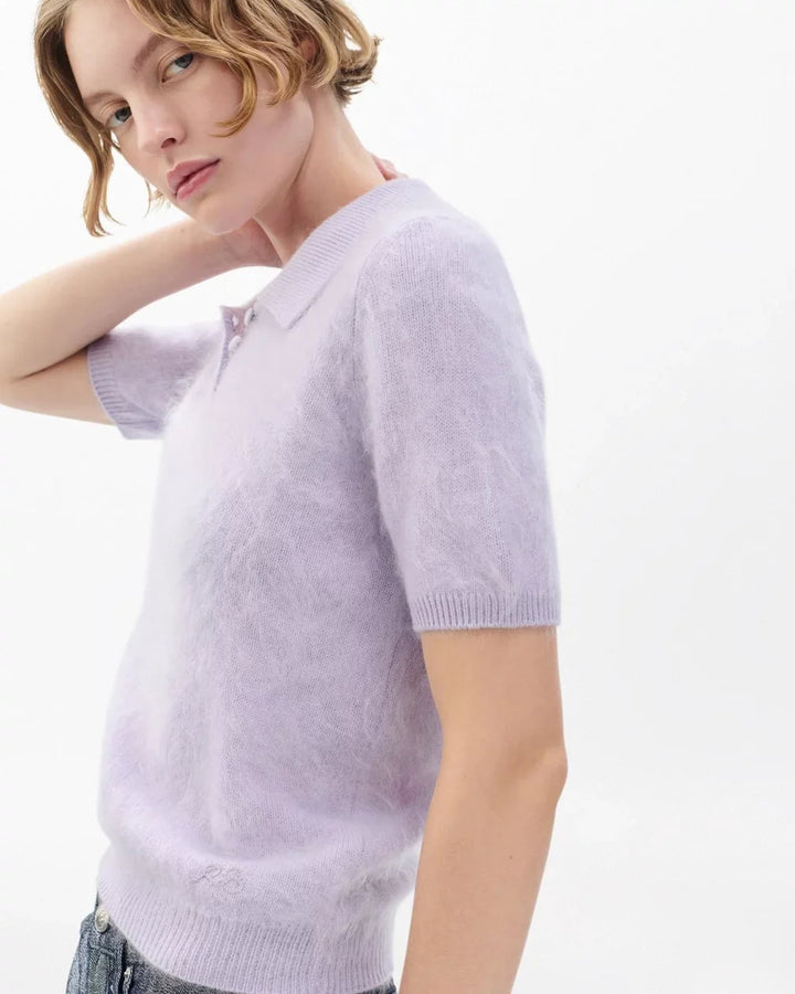 Jada Brushed Cashmere Polo