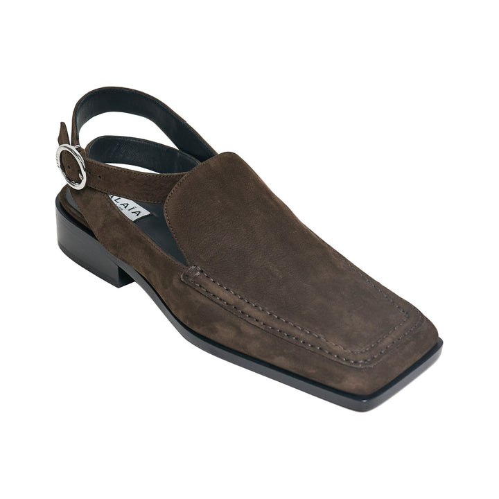 Nubuck Loafer Sandals