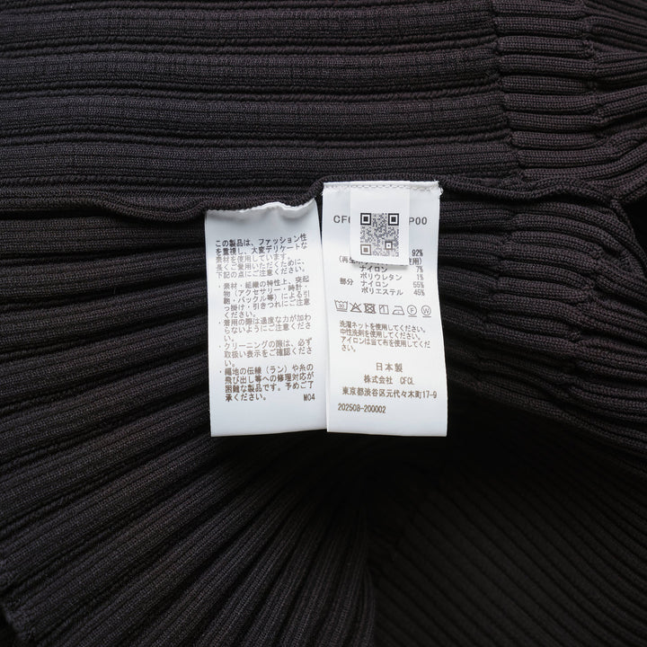 Fluted Lucent Cropped Shirt