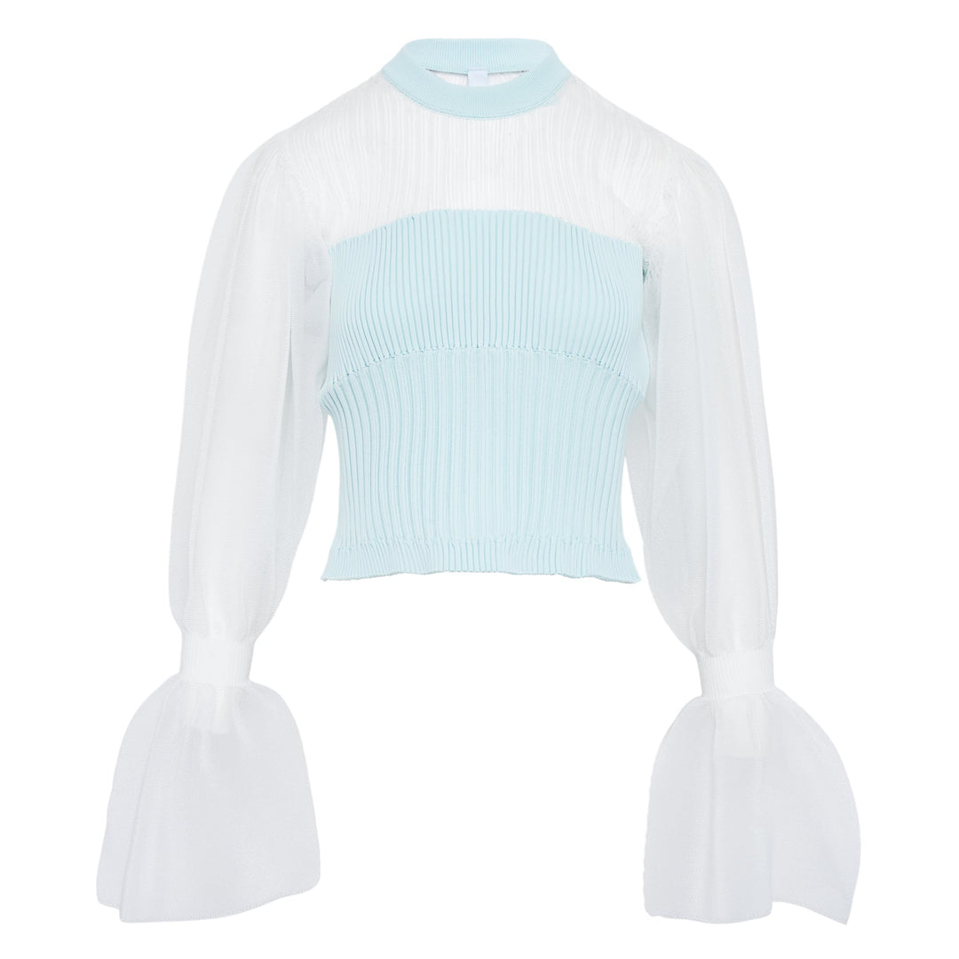 Fluted Lucent Marie Sleeve Top