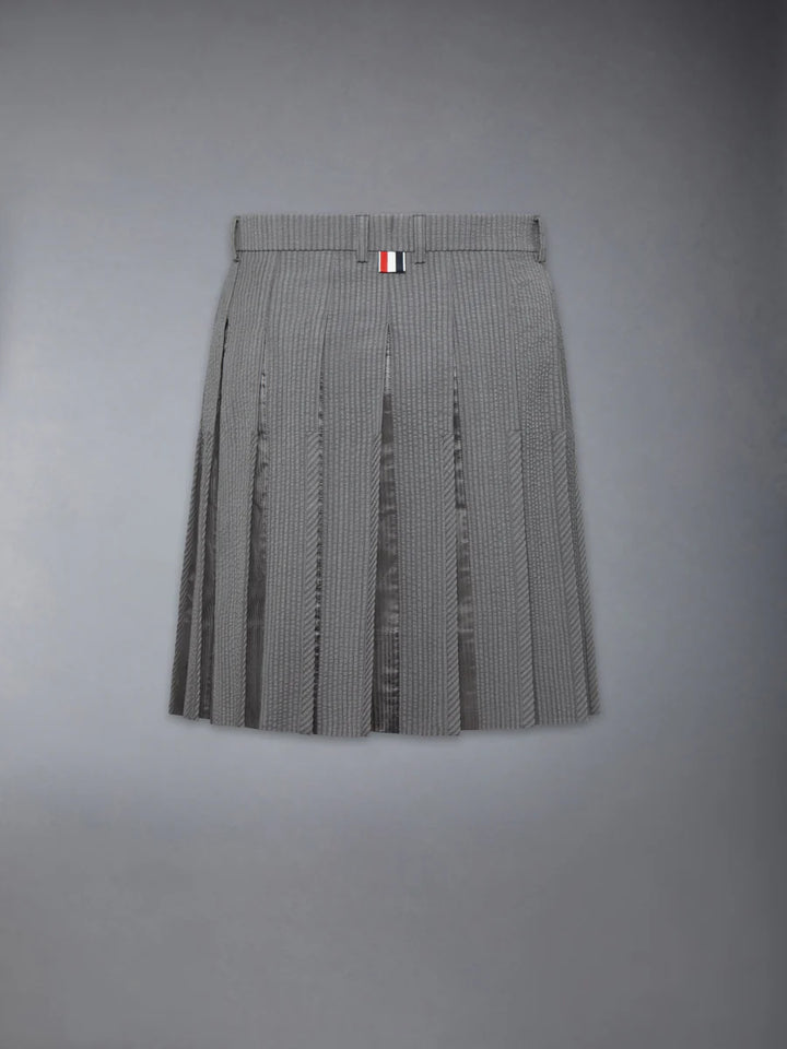Thom Browne Low Rise Above Knee Pleated Skirt – Available at Club 21, Official Retailer in Singapore, Malaysia & Thailand with Global Shipping Online