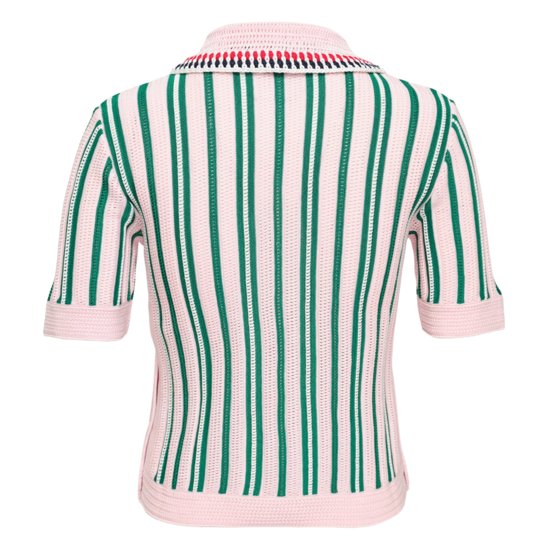 Crochet Stitch Variegated Stripe Top