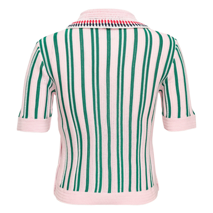 Crochet Stitch Variegated Stripe Top