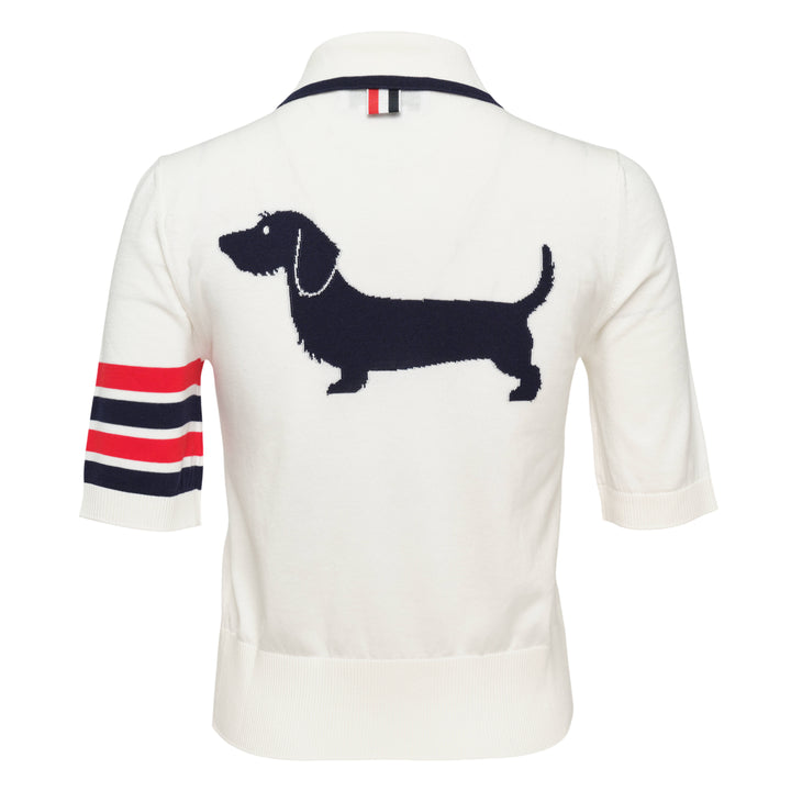 Thom Browne Hector Intarsia 4-Bar Jersey Stitch Polo – Available at Club 21, Official Retailer in Singapore, Malaysia & Thailand with Global Shipping Online
