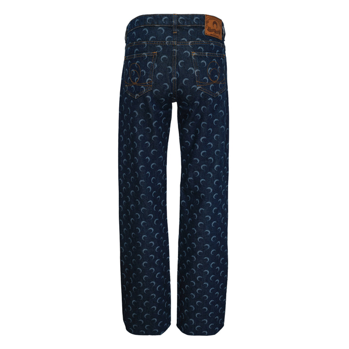 Marine Serre Midnight Blue Denim Flare Jeans – Available at Club 21, Official Retailer in Singapore, Malaysia & Thailand with Global Shipping Online