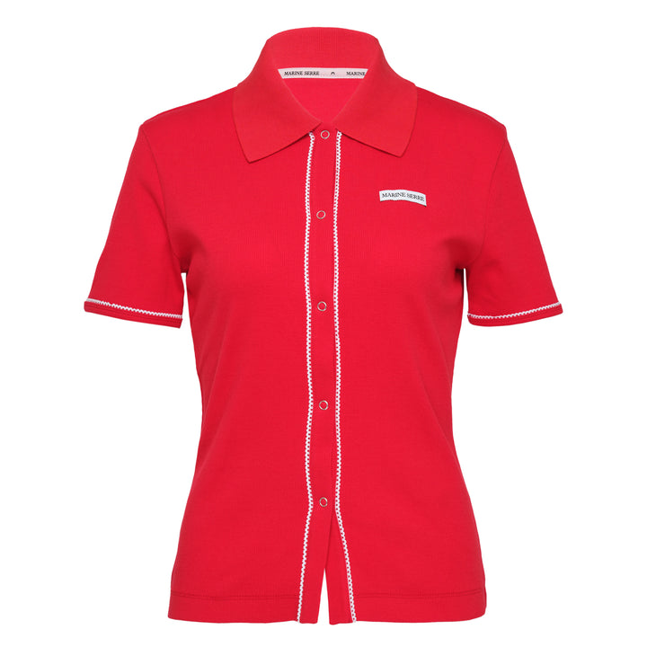 Marine Serre Polo Shirt – Available at Club 21, Official Retailer in Singapore, Malaysia & Thailand with Global Shipping Online