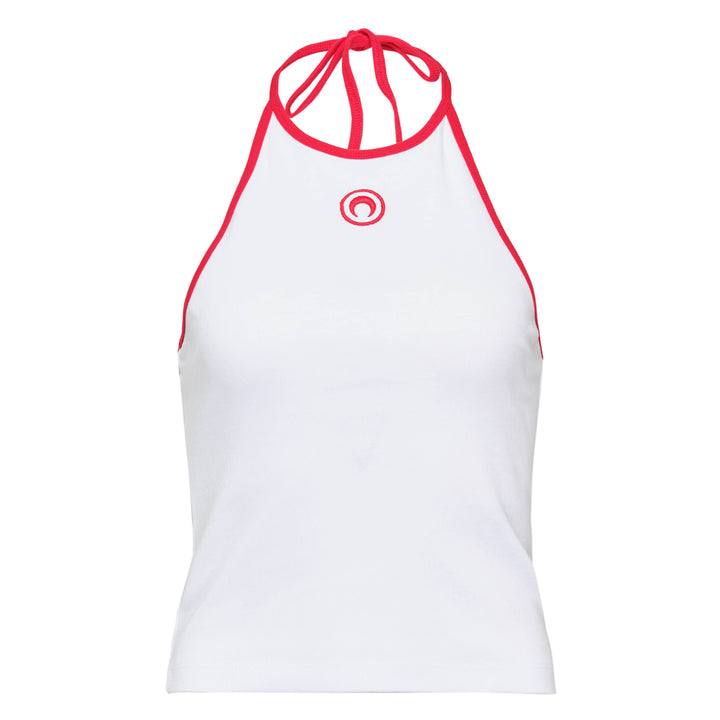 Marine Serre Moon Logo Bicolor Jersey Tank – Available at Club 21, Official Retailer in Singapore, Malaysia & Thailand with Global Shipping Online