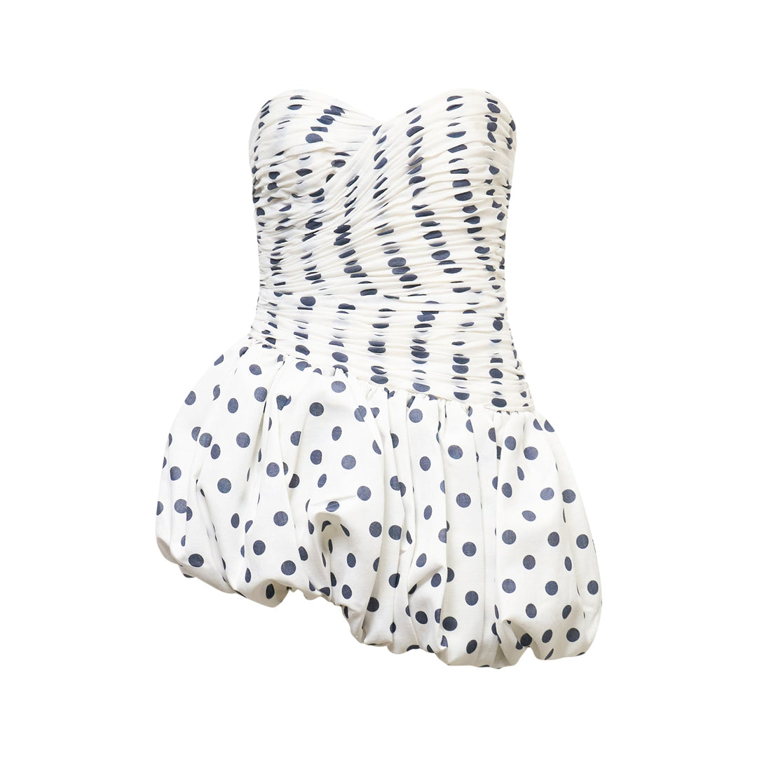 Balloon Draped Mini Dress