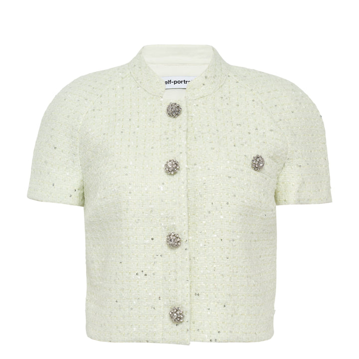 Lime Boucle Top