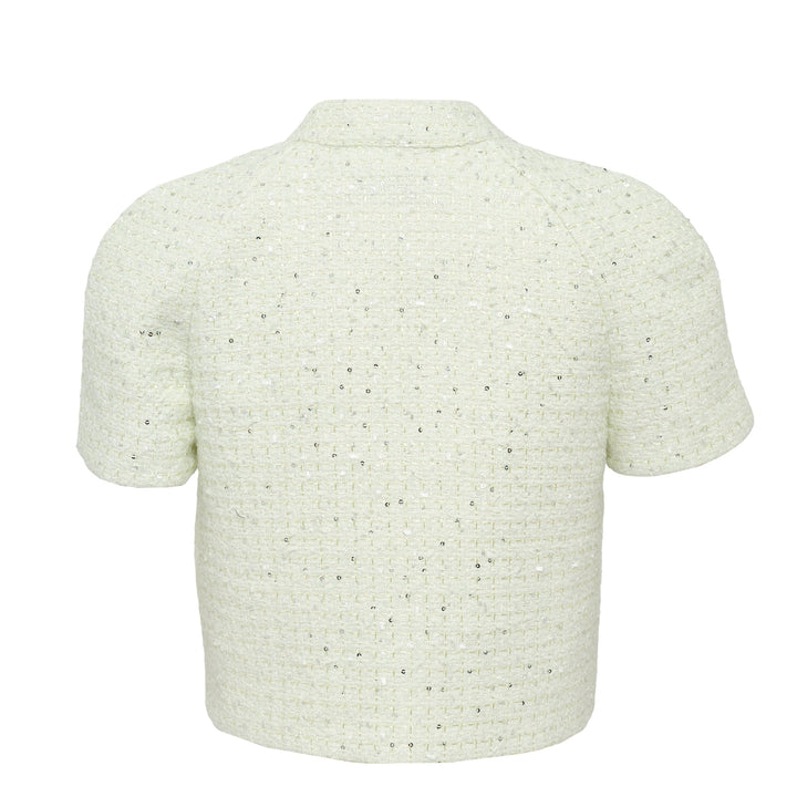 Lime Boucle Top