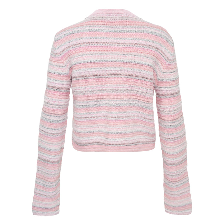 Pink Textured Cardigan
