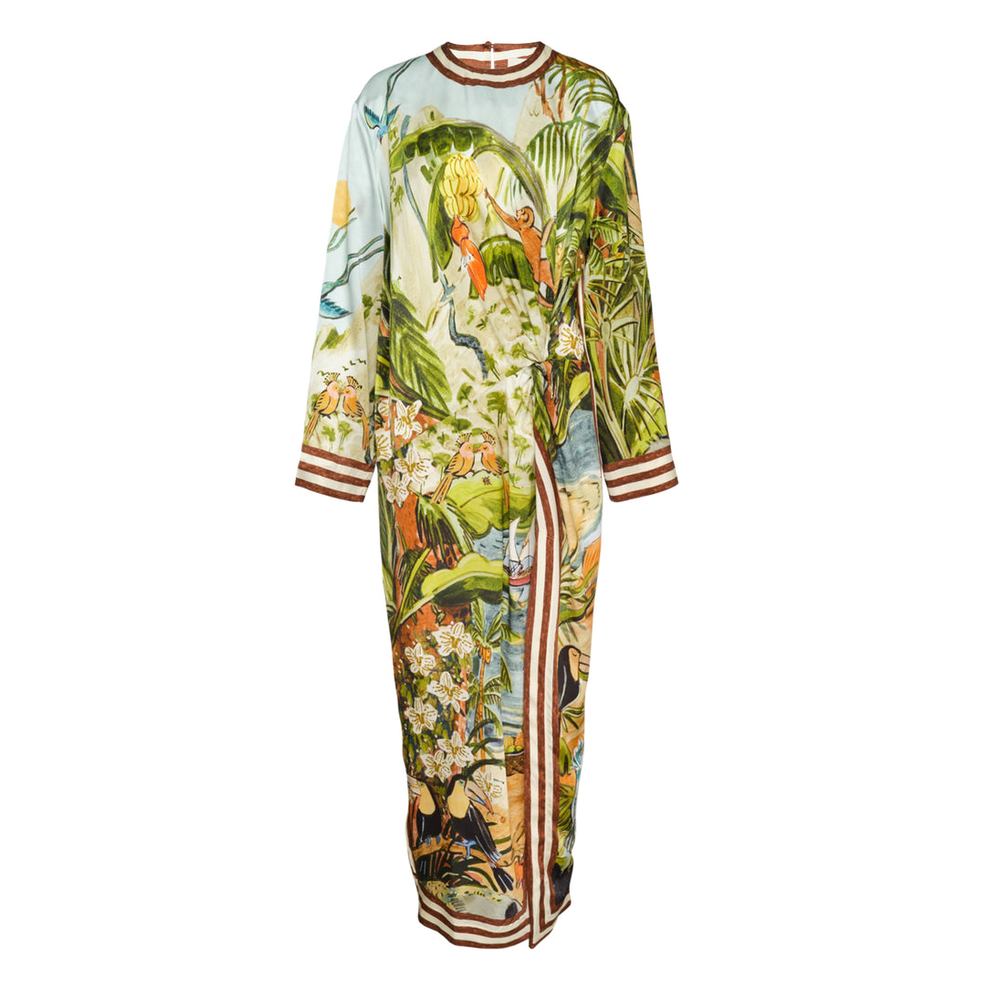 Toucan Tango Silk Midi Dress