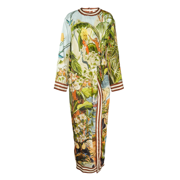Toucan Tango Silk Midi Dress