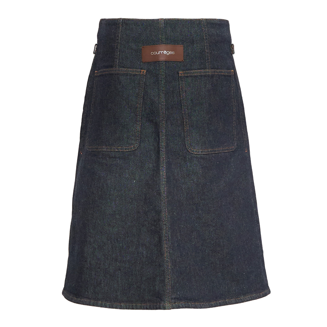 Courrèges Denim Back Panel Bermuda Shorts – Available at Club 21, Official Retailer in Singapore, Malaysia & Thailand with Global Shipping Online