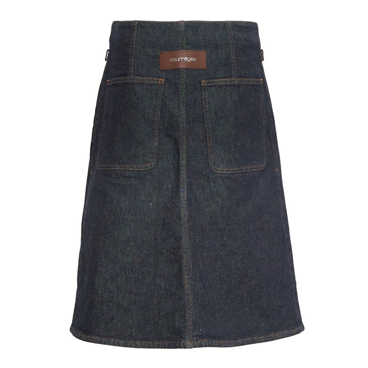Courrèges Denim Back Panel Bermuda Shorts – Available at Club 21, Official Retailer in Singapore, Malaysia & Thailand with Global Shipping Online