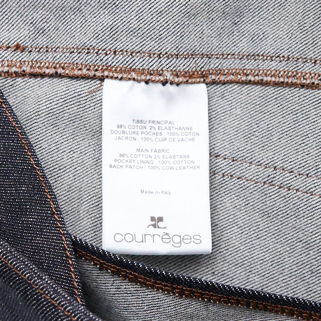Courrèges Denim Back Panel Bermuda Shorts – Available at Club 21, Official Retailer in Singapore, Malaysia & Thailand with Global Shipping Online