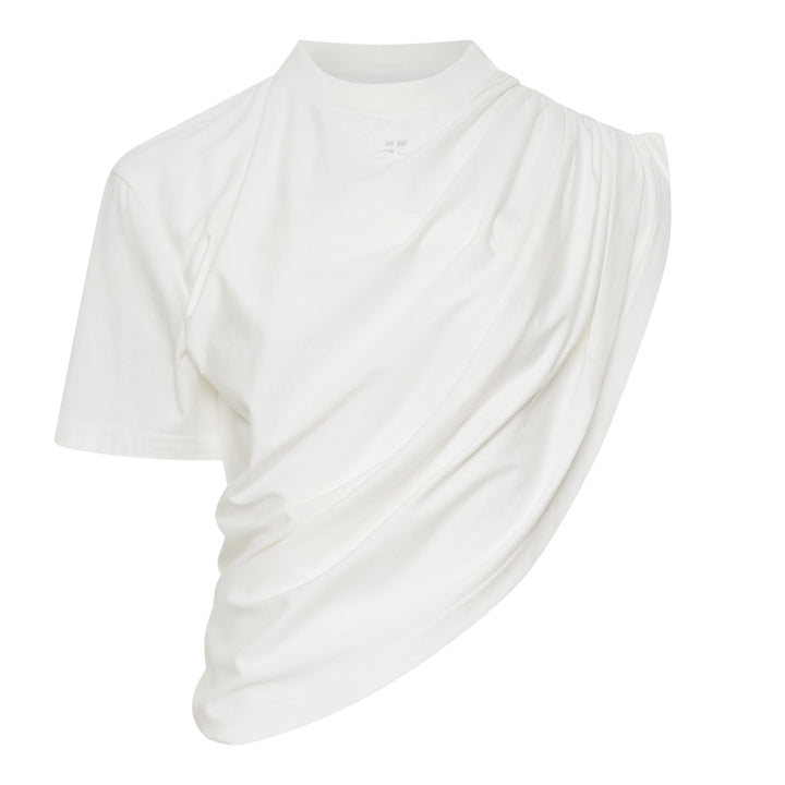 Courrèges Asymmetrical Twist T-Shirt – Available at Club 21, Official Retailer in Singapore, Malaysia & Thailand with Global Shipping Online