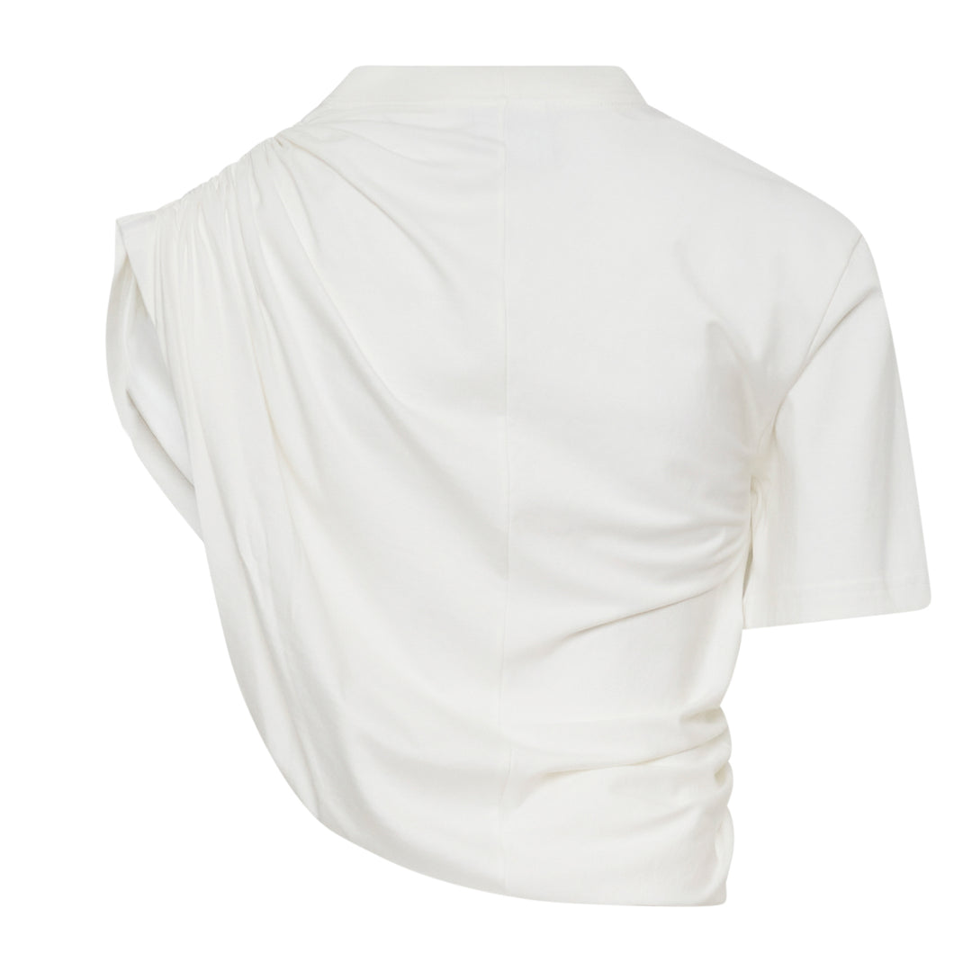 Courrèges Asymmetrical Twist T-Shirt – Available at Club 21, Official Retailer in Singapore, Malaysia & Thailand with Global Shipping Online