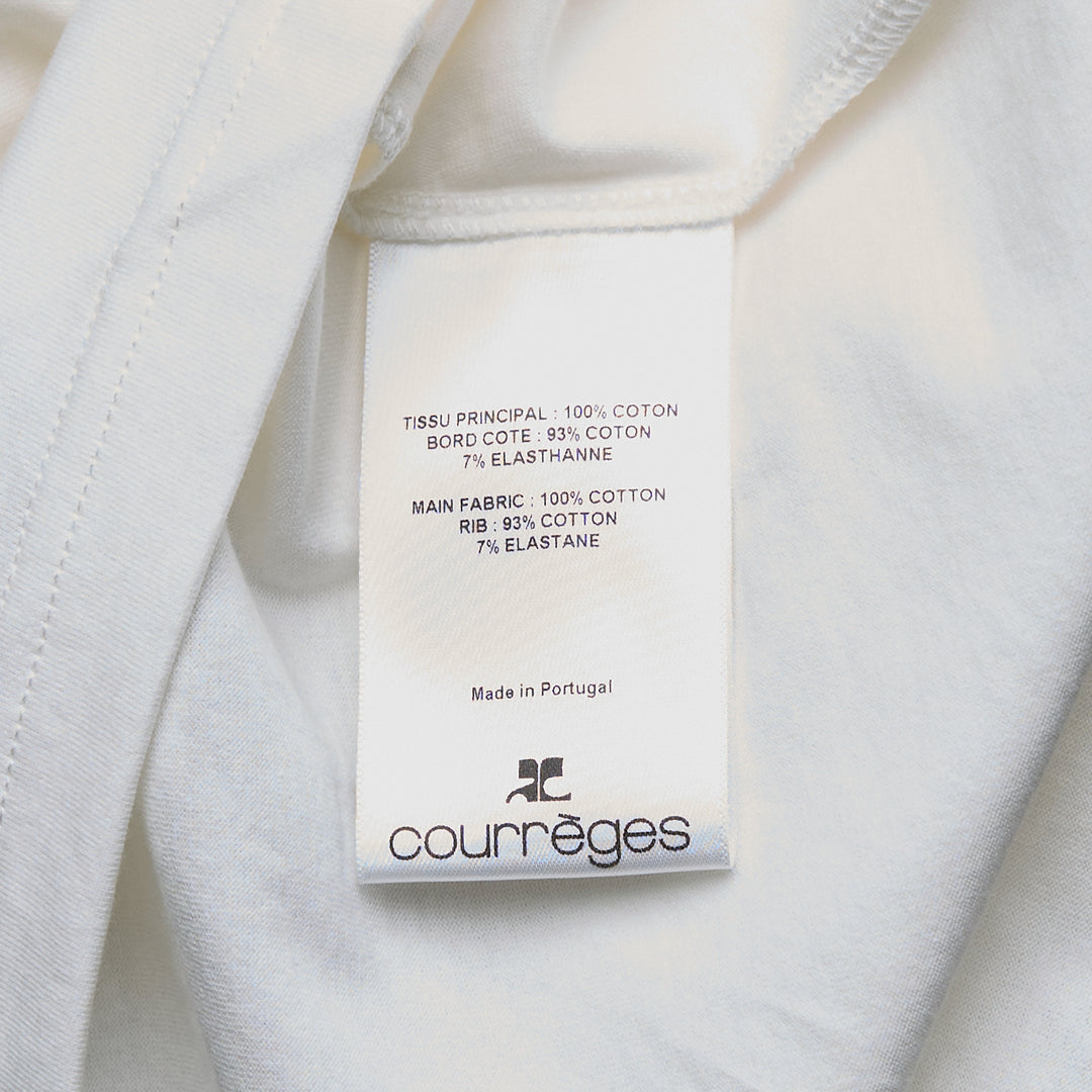Courrèges Asymmetrical Twist T-Shirt – Available at Club 21, Official Retailer in Singapore, Malaysia & Thailand with Global Shipping Online