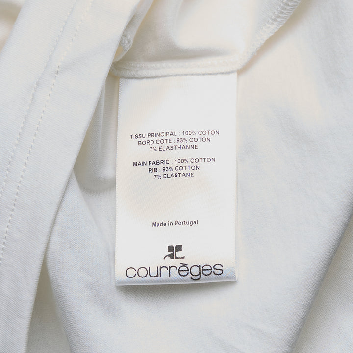 Courrèges Asymmetrical Twist T-Shirt – Available at Club 21, Official Retailer in Singapore, Malaysia & Thailand with Global Shipping Online