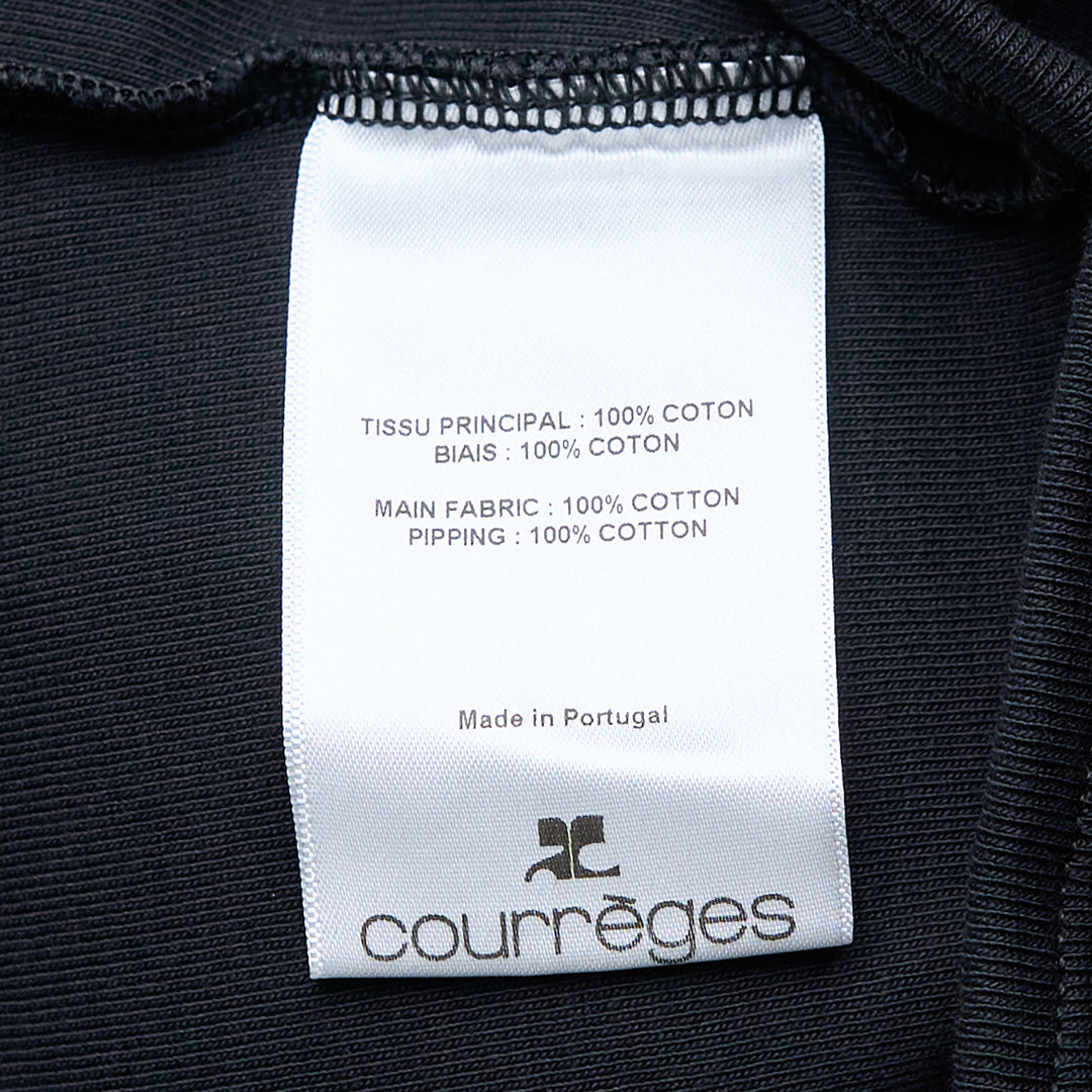 Courrèges Ribbon Cut Out Contrast T-Shirt – Available at Club 21, Official Retailer in Singapore, Malaysia & Thailand with Global Shipping Online