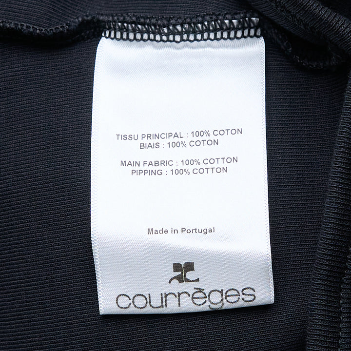 Courrèges Ribbon Cut Out Contrast T-Shirt – Available at Club 21, Official Retailer in Singapore, Malaysia & Thailand with Global Shipping Online