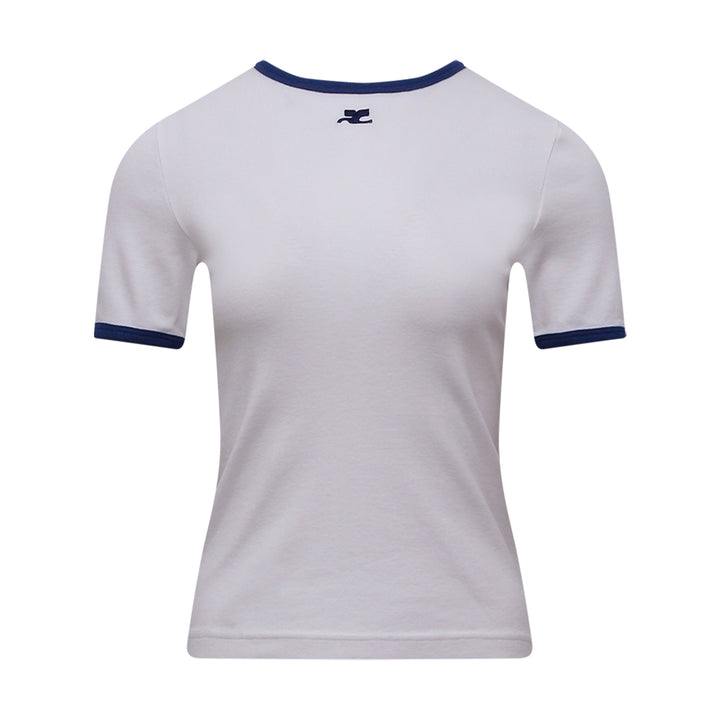 Courrèges Signature Contrast T-Shirt – Available at Club 21, Official Retailer in Singapore, Malaysia & Thailand with Global Shipping Online