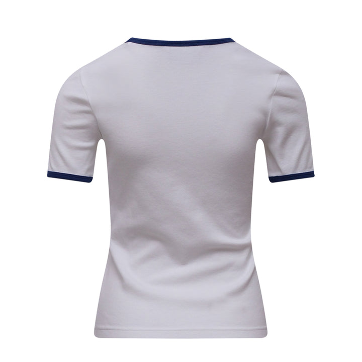 Courrèges Signature Contrast T-Shirt – Available at Club 21, Official Retailer in Singapore, Malaysia & Thailand with Global Shipping Online