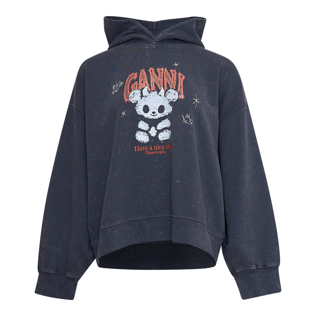 GANNI Isoli Cropped Hoodie Teddy – Available at Club 21, Official Retailer in Singapore, Malaysia & Thailand with Global Shipping Online