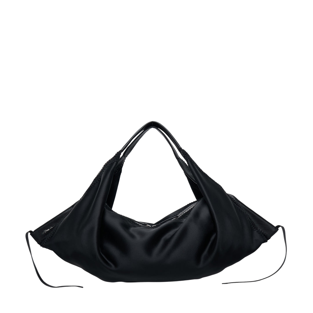 Structured Satin Luna Medium Bag