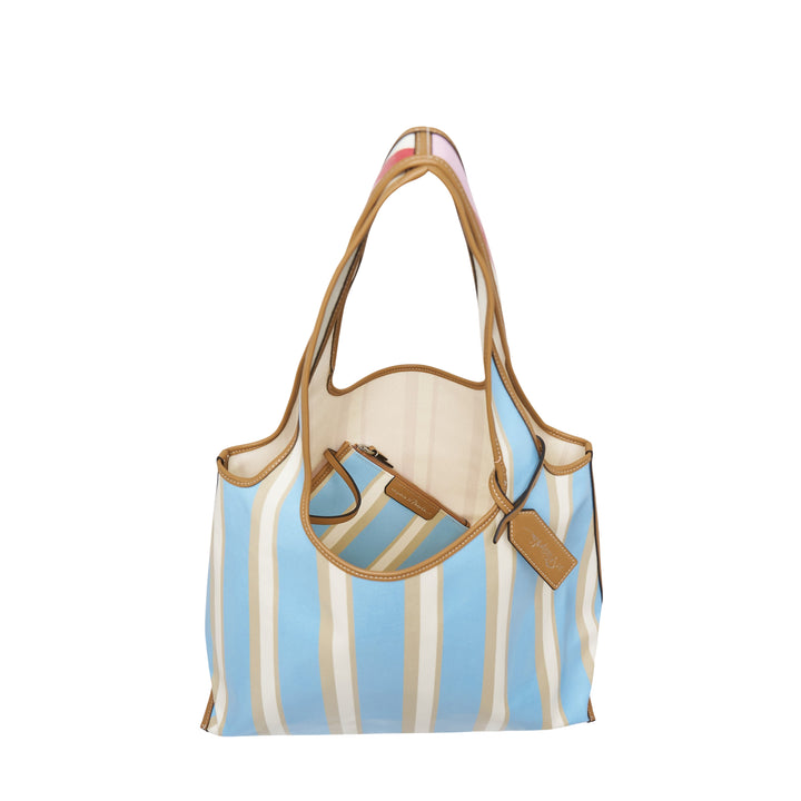 Dual Stripe Market Tote