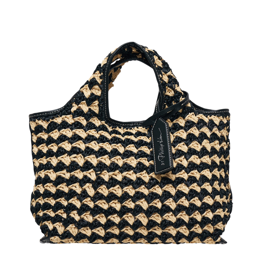 Crochet Raffia Mini Market Tote