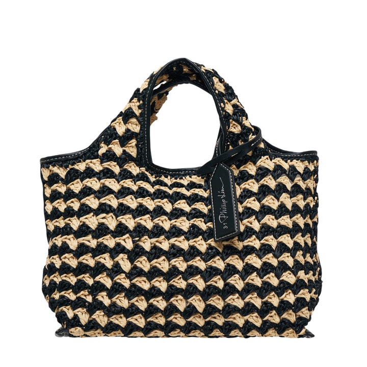 Crochet Raffia Mini Market Tote