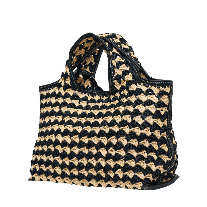 Crochet Raffia Mini Market Tote