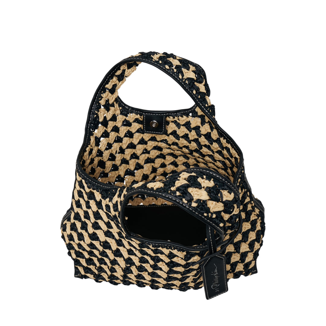 Crochet Raffia Mini Market Tote