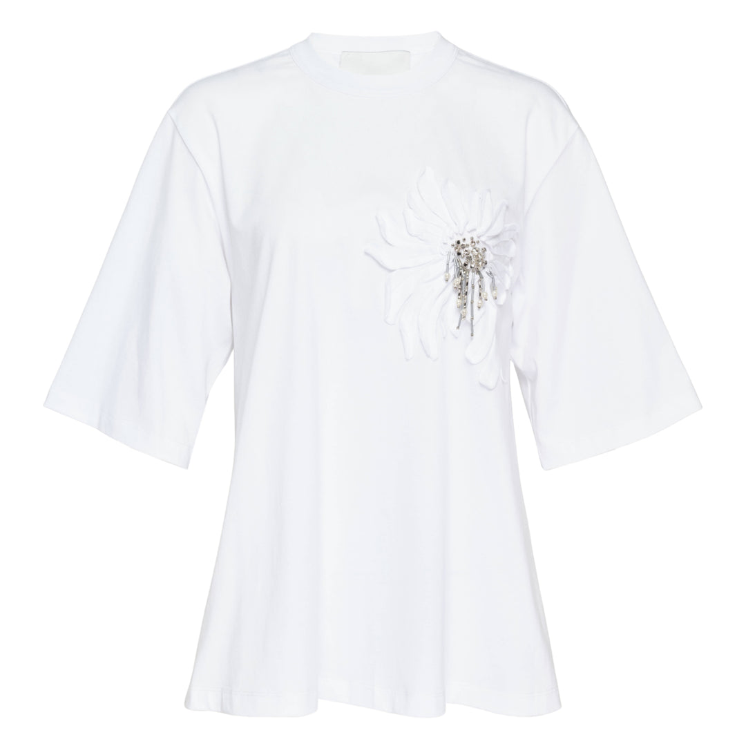 3.1 Phillip Lim Trapeze T-Shirt With Floral Applique – Available at Club 21, Official Retailer in Singapore, Malaysia & Thailand with Global Shipping Online