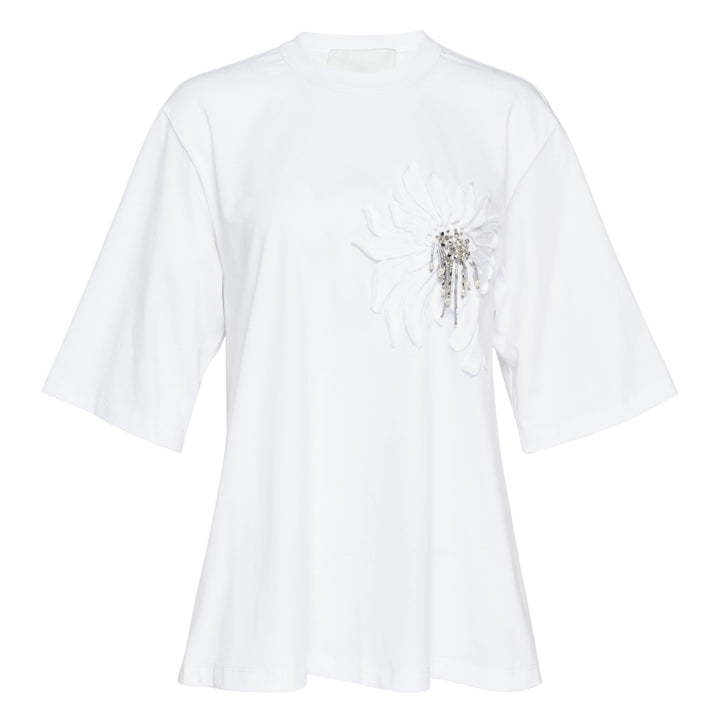 3.1 Phillip Lim Trapeze T-Shirt With Floral Applique – Available at Club 21, Official Retailer in Singapore, Malaysia & Thailand with Global Shipping Online