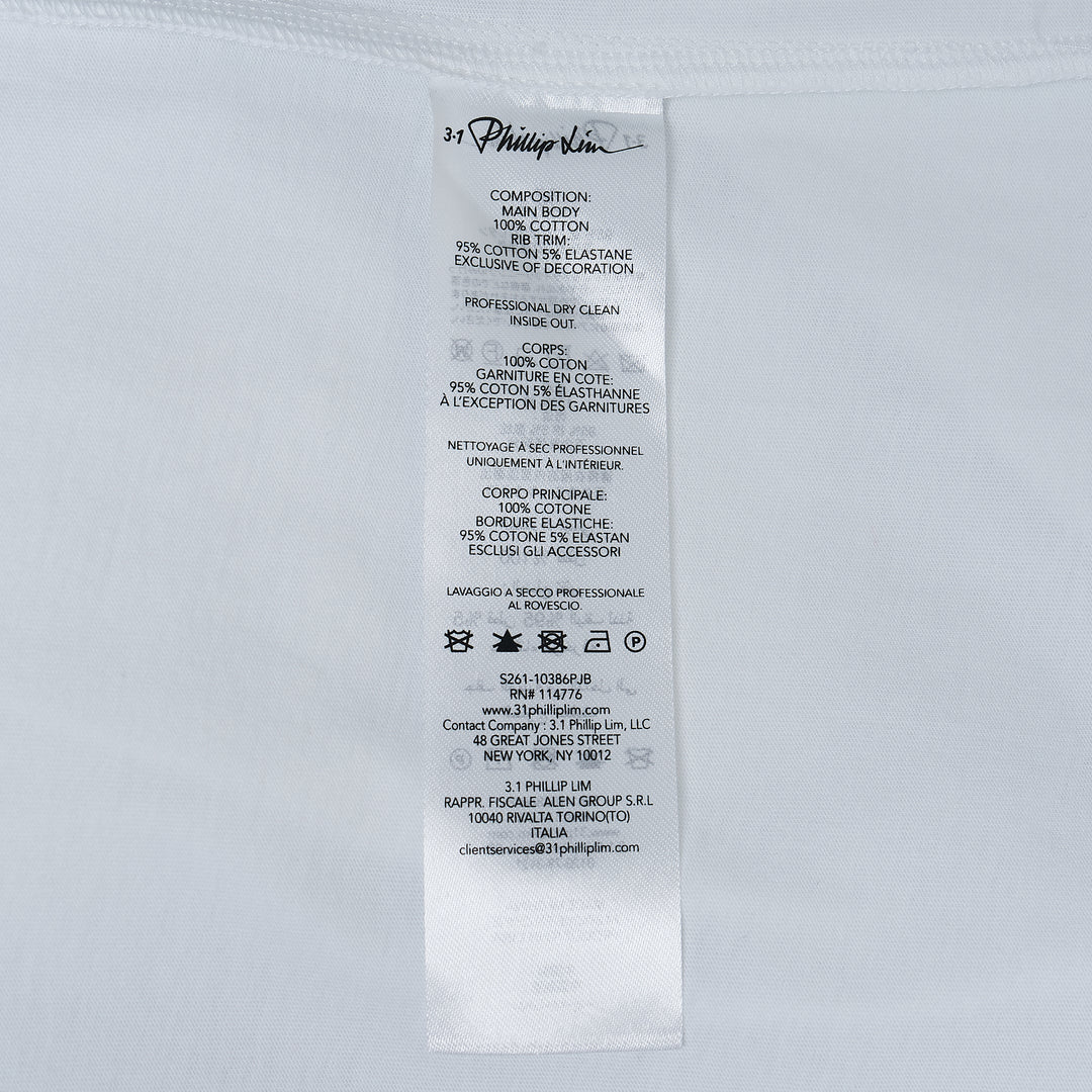 3.1 Phillip Lim Flower Embroidered T-Shirt – Available at Club 21, Official Retailer in Singapore, Malaysia & Thailand with Global Shipping Online