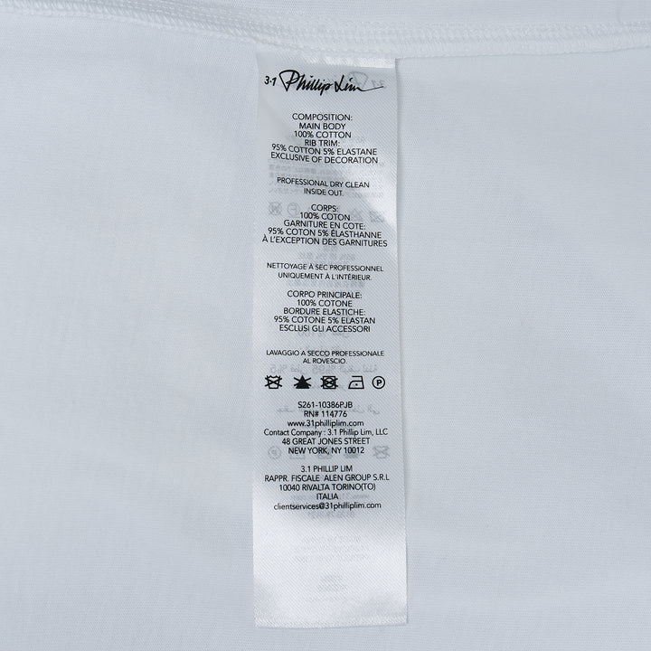 3.1 Phillip Lim Flower Embroidered T-Shirt – Available at Club 21, Official Retailer in Singapore, Malaysia & Thailand with Global Shipping Online