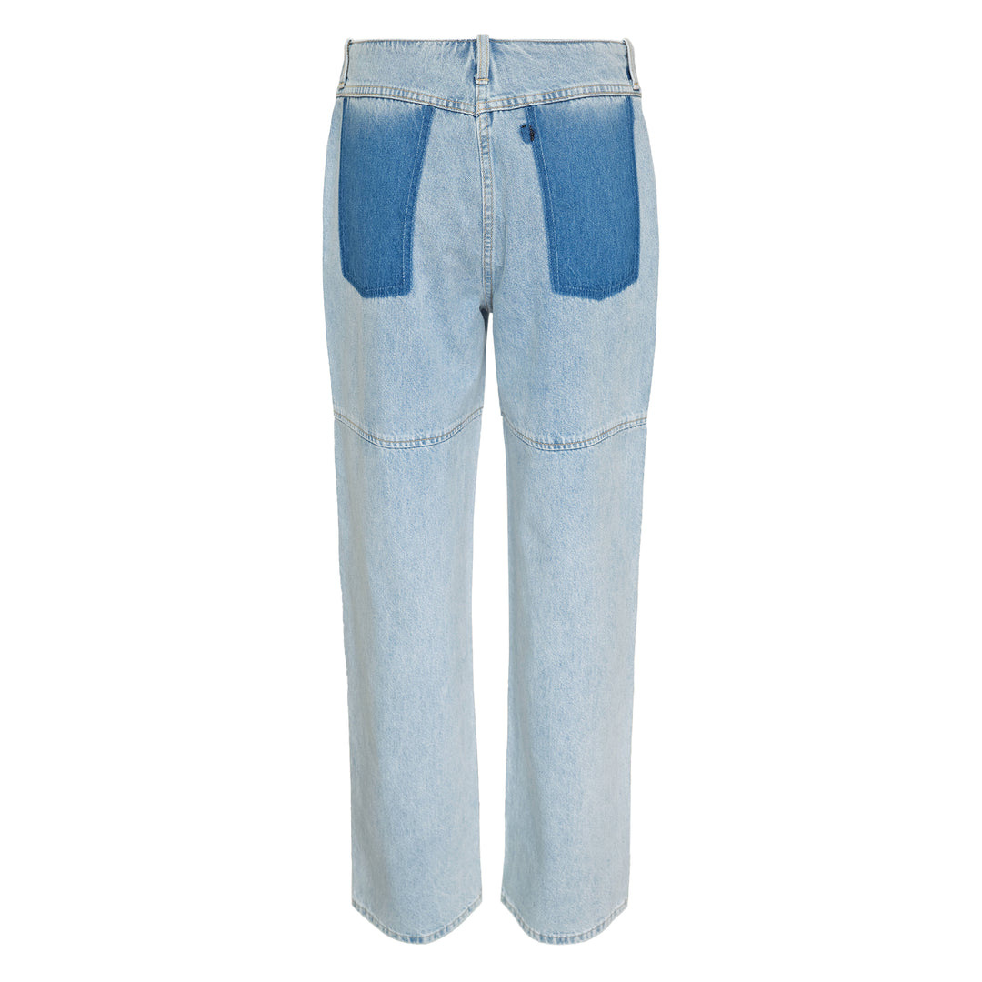Ghost Patch Straight Leg Denim
